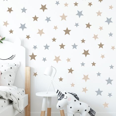 (71-teilig) Sternen-Wandtattoos fürs Kinderzimmer – Wandtattoo-Set – Dekorative Sternenhimmel-Aufkleber fürs Babyzimmer (1/5)