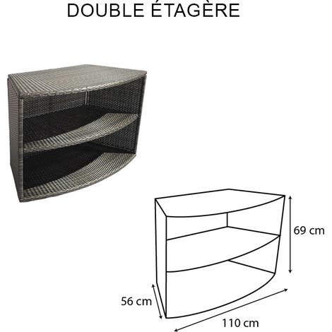 Netspa – Spa portable semi-rigide Octopus 6 places – Dimensions Ø 193 cm x H 73 cm – Moteur intelligent avec filtration et chauffage – Pack mobilier 5 modules — vue 4