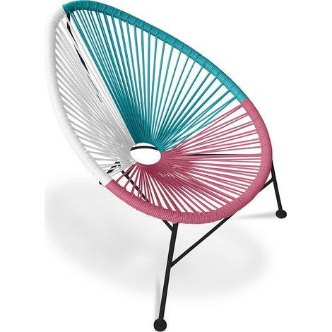 Chaise d'extérieur - Chaise de jardin d'extérieur - Acapulco Multicolore