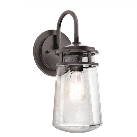 Elstead Lyndon - 1 lanterna da parete media per esterni leggera in bronzo architettonico IP44, E27 (1/5)
