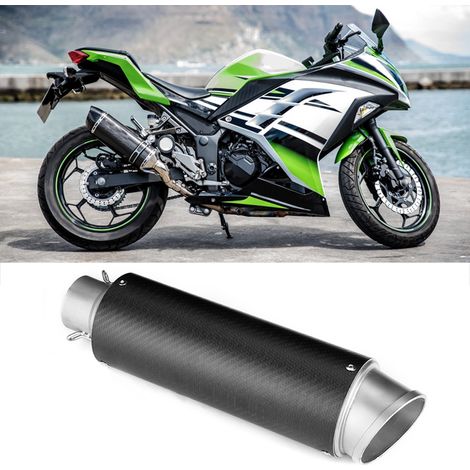 Pot d'échappement mat 51 mm pour moto Honda/Yamaha/Kawasaki/Suzuki (1/5)