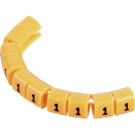 TRU COMPONENTS TC-MB1/1203 Clip de marquage Impression 1 Plage de Ø extérieur 3 à 3.60 mm S022031 (1/2)