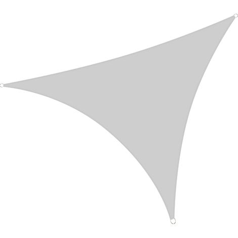 YMYNY Rainleaf Voile d'ombrage triangulaire imperméable 3 x 3 x 3 m - Protection UV - Pour l'extérieur, l'été, la plage, le stationnement, le jardin, la terrasse, la cour - Gris (1/5)