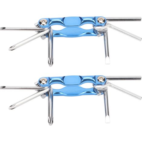 Tournevis pliable 2 pièces, manche ergonomique robuste, acier à haute teneur en carbone, jeu de tournevis flexibles pour réparations domestiques (1/5)