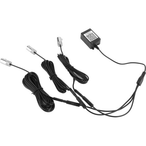 Lampe d'ambiance LED 12V pour voiture, éclairage intérieur décoratif, étanche IP65, contrôle via application Bluetooth, lot de 3 (1/5)