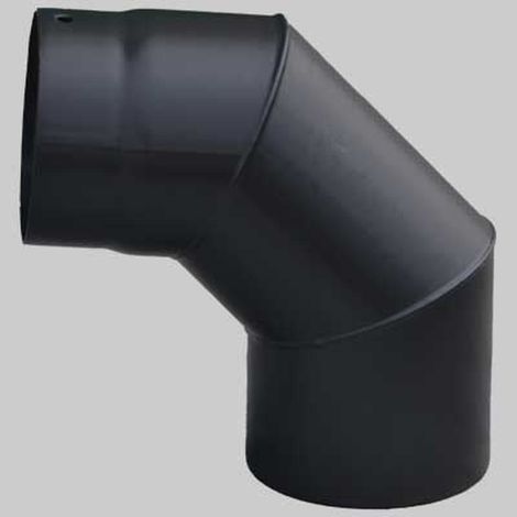 CURVA CHIUSA NERO OPACO - 90° Ø 150