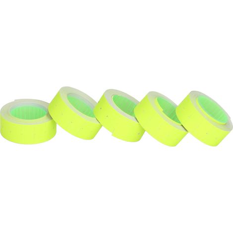 Lot de 3 Étiqueteuses Prix 15000 pièces Pistolet à Étiquettes Simple Rangée 21x12mm pour M5500 MX5500 Jaune Fluorescent (1/5)