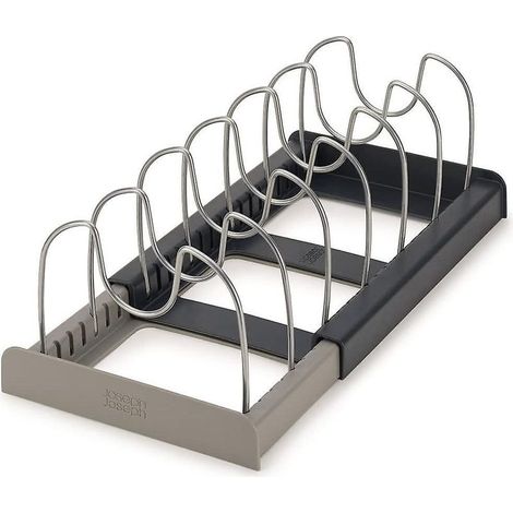 Organisateur de couvercles de casseroles, support pour couvercles de casseroles, étagère métallique pour ranger les ustensiles de cuisine, organisateur de rangement pour assiettes de cuisine (1/5)