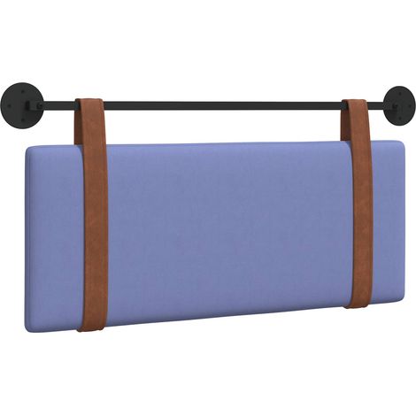 Tête de lit suspendue Uni Bleu denim 110 x 55 x 5 cm PU antique (1/5)