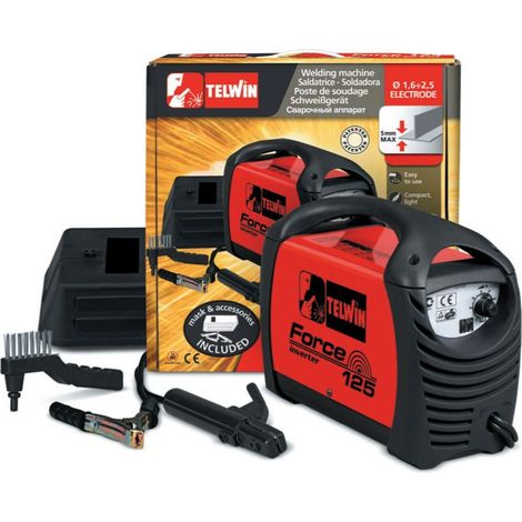 KIT SCHWEISSGERÄT Inverter TELWIN FORCE 125 230V PROFESSIONAL (1/3)