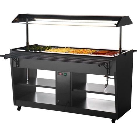 Buffet central chauffant noir - Buffalo