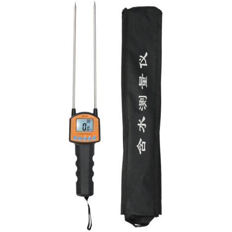 Portable grain moisture meter with voice output function for rice, wheat and corn - Model JGL-188 - Supplied without battery and in a cardboard box ---DTEKGAZ