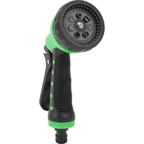 Auto-Wasserpistole, 7 verstellbare Düsen, Durchflussregelung, handgeführtes Hochdrucksprühgerät für Gärten und Straßenarbeiten (1/5)