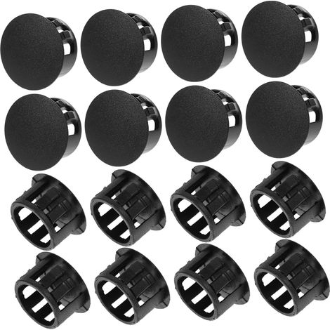 Lot de 100 bouchons réutilisables meubles cache-trous noirs panneaux (1/5)