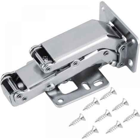 Charnière d'amortissement en acier au carbone haute résistance à 170 degrés adaptée aux portes d'armoires de cuisine d'une épaisseur de 16 à 40 mm (1/4)