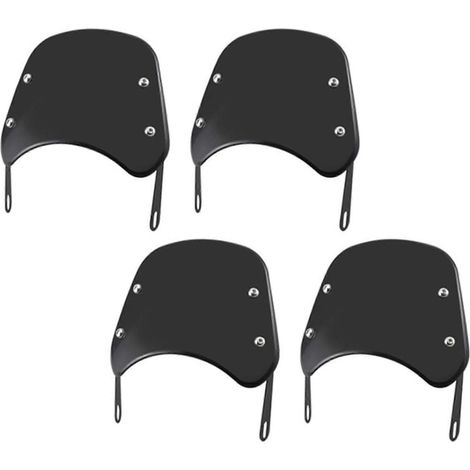 4 déflecteurs de vent universels pour phares de moto (5-7 pouces), compatibles Honda, Yamaha, Kawasaki et Suzuki. (1/5)