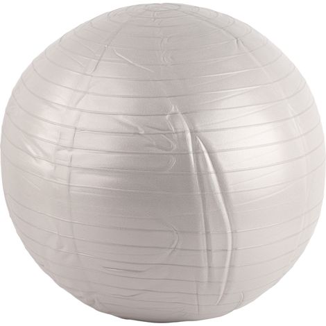 Ballon de yoga en PVC, ballon d'équilibre de fitness anti-explosion, adapté à une utilisation à domicile et en salle de sport, gris mat, 65 cm. (1/5)