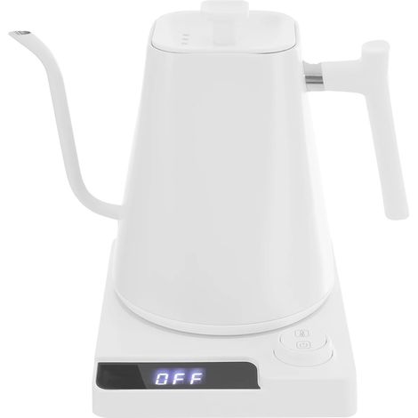 Bouilloire Électrique, Température Réglable, Affichage LED, BLANC (1/2)