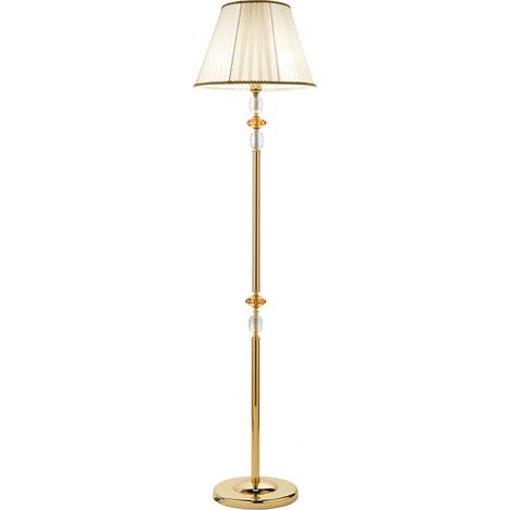 Piantana PATRICIA in vetro e cristallo Ambra H176 cm (1/3)