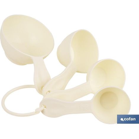 Juego de 4 cucharas medidoras 60 ml, 80 ml, 120 ml, 240 ml (1/5)