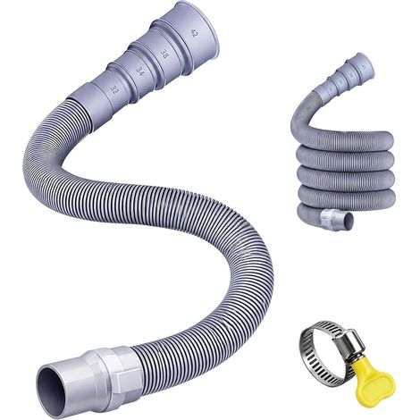Tuyau d'évacuation pliable pour caravane Kit de tuyau d'égout pour camping-car avec adaptateur réglable pour caravane et remorque, design anti-fuite et peu encombrant (1/5)