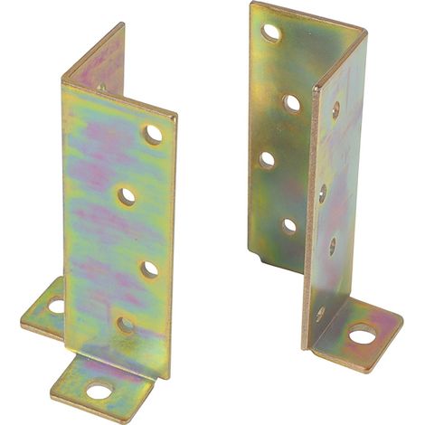 SUPPORTO PER TRAVI IN LEGNO MEDIO  mm. 45x45x130 in acciaio tropicalizzato 20.00 pz