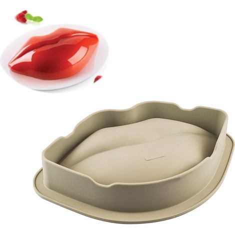 Silikomart Bacio Stampo in Silicone, Grigio, 25 x 15 x 6.5 cm (1/5)