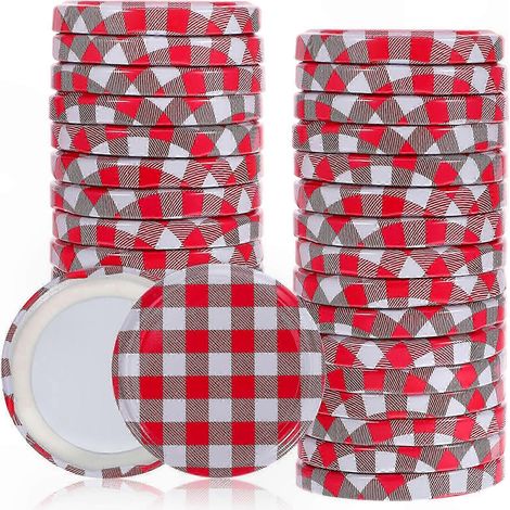 40 Drehverschlussdeckel für Vorratsdosen, Metallkappen für Lebensmittelbehälter, 40er-Packung (1/4)