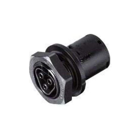 Wieland 96.031.1053.1 Conexión de aparato RST20i3 Parte hembra M25 3 polos negro, 9603110531