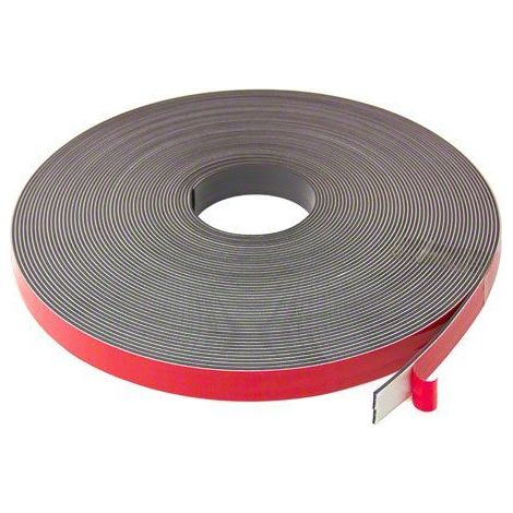 MagFlex 19mm Breite Flexible Magnetband - Schaum selbstklebend - Selbst Mating (1 Meter Lange)