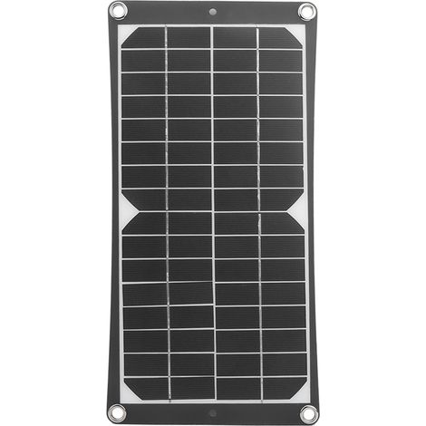 Panneau solaire monocristallin portable avec port USB flexible de 10 W pour la charge d'urgence en extérieur (1/5)