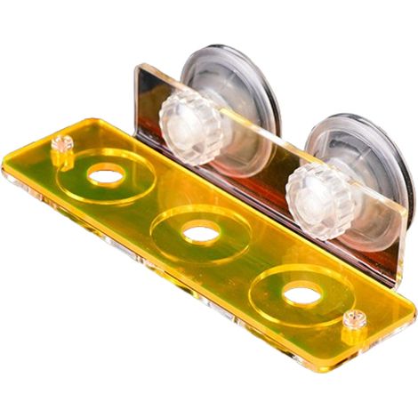 Support Acrylique - 3 Emplacements - Pour Aquarium Marin - Avec Ventouse - 1 Pièce (1/5)