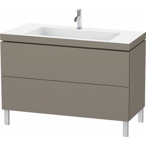 Duravit L-Cube meuble lavabo c-bonded avec socle sur pied, 120x48 (1/3)