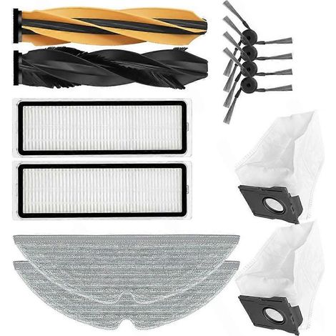 Accessoires pour Dreame D20 Pro Plus / D20 Pro : brosse principale, filtre HEPA, sac à poussière, chiffon de rechange (1/5)