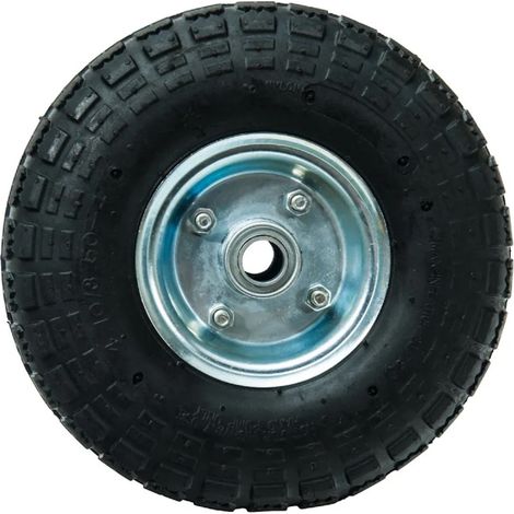 Roue gonflable diable 260 x 85 (4:10/3.50-4) alésage 16 mm Axe déporté