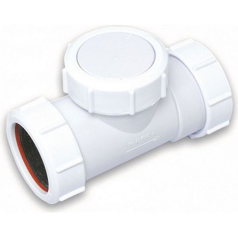 Valvola antiritorno ABS bianca per tubi ø40 mm 439700PB40
