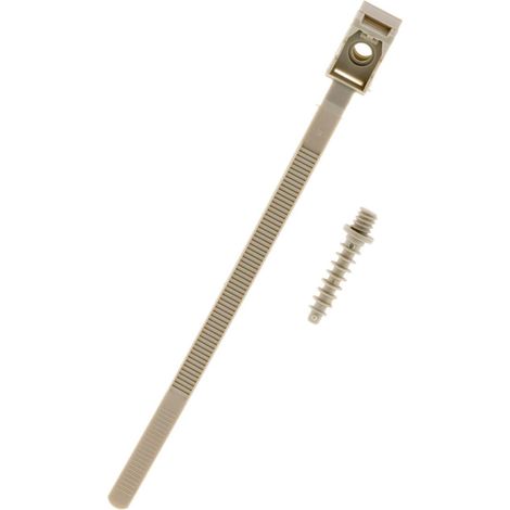 Zenitech - Set Di 20 Collari Basi + Tasselli Ø16/32mm - Fissaggio Solido Per Installazione Stabile E Sicura Di Cavi E Guaina - Alta Resistenza E Durabilità - Grigio (1/5)