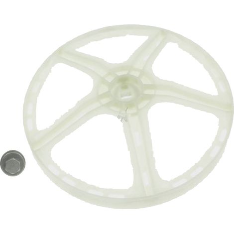 Poulie plastique d'origine (4055314035) Lave-linge ZANUSSI, IKEA, ELECTROLUX, FAURE, REX, ZANKER