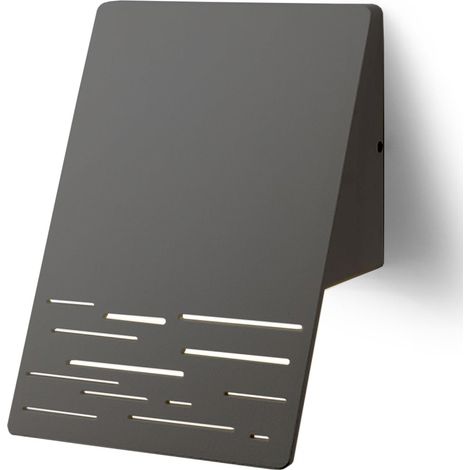 LED Außenwandleuchte Aluminium Glas IP44 15 cm breit Anthrazit eckig 3000 K warmweißes Licht 550 lm