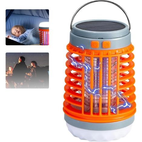 Nuova lampada antizanzare impermeabile per esterni, portatile, 3 in 1 alimentata a batteria, adatta per giardino, campeggio, picnic (1 pezzo)
