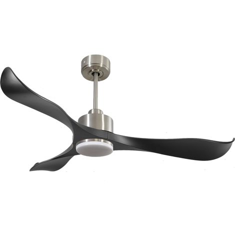 Ventilador de techo Reversible Termostato Dimable Wifi Motor DC Techos Inclinados Mando a Distancia Luz tres tonos Adaptador 2/3 Aspas Hypersilence Memoria