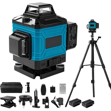 Niveau Laser Chantier Autonivelant 360° x 4 avec Trepied (1/5)