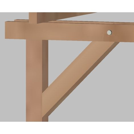 SET 4 PEZZI CONTROVENTATURE 90x90x600 mm PER PERGOLE- GAZEBO (1/2)