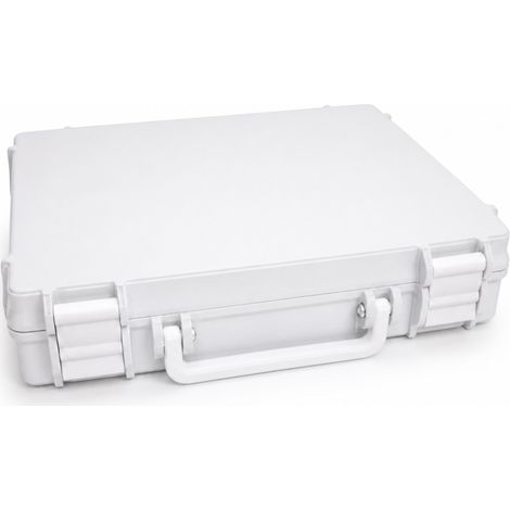 Organizer-Box mit Griff, weiße Box für kleine Gegenstände (1/3)