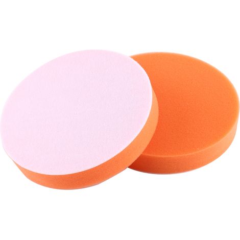 Kit de 10 tampons de polissage en éponge de 150 mm (6 pouces) pour polisseuse de voiture, couleur orange. (1/5)