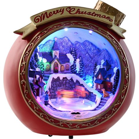 Figura Led Resina 26,5X24X27 Movimiento Musical (1/4)
