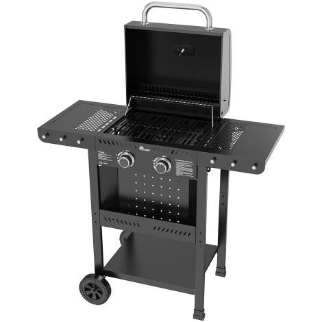 BARBECUE A GAS CARRELLATO 'KASAGRILL' mod. 2 fuochi - kW 2.5