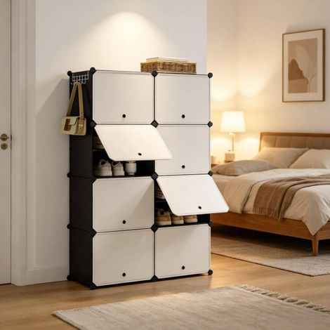 Zapatero modular gran capacidad ABS 36,5x94x144 cm OKMYHOME (1/5)