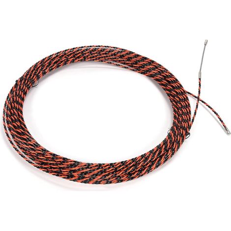Elektrischer Drahtzieher, 5 m, 5 mm, elektrischer Kabelzieher, flexibler Spiralnadel-Drahtzieher, Elektriker-Nadel-Kabelzieher, Drahtzieher mit Führungskopf, für Kabel mit flexiblem Führungskopf, T-Au (1/4)