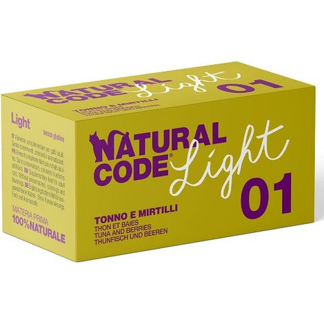 Natural Code Gatto Light Pack 4x70gr 01 Tonno e Mirtilli